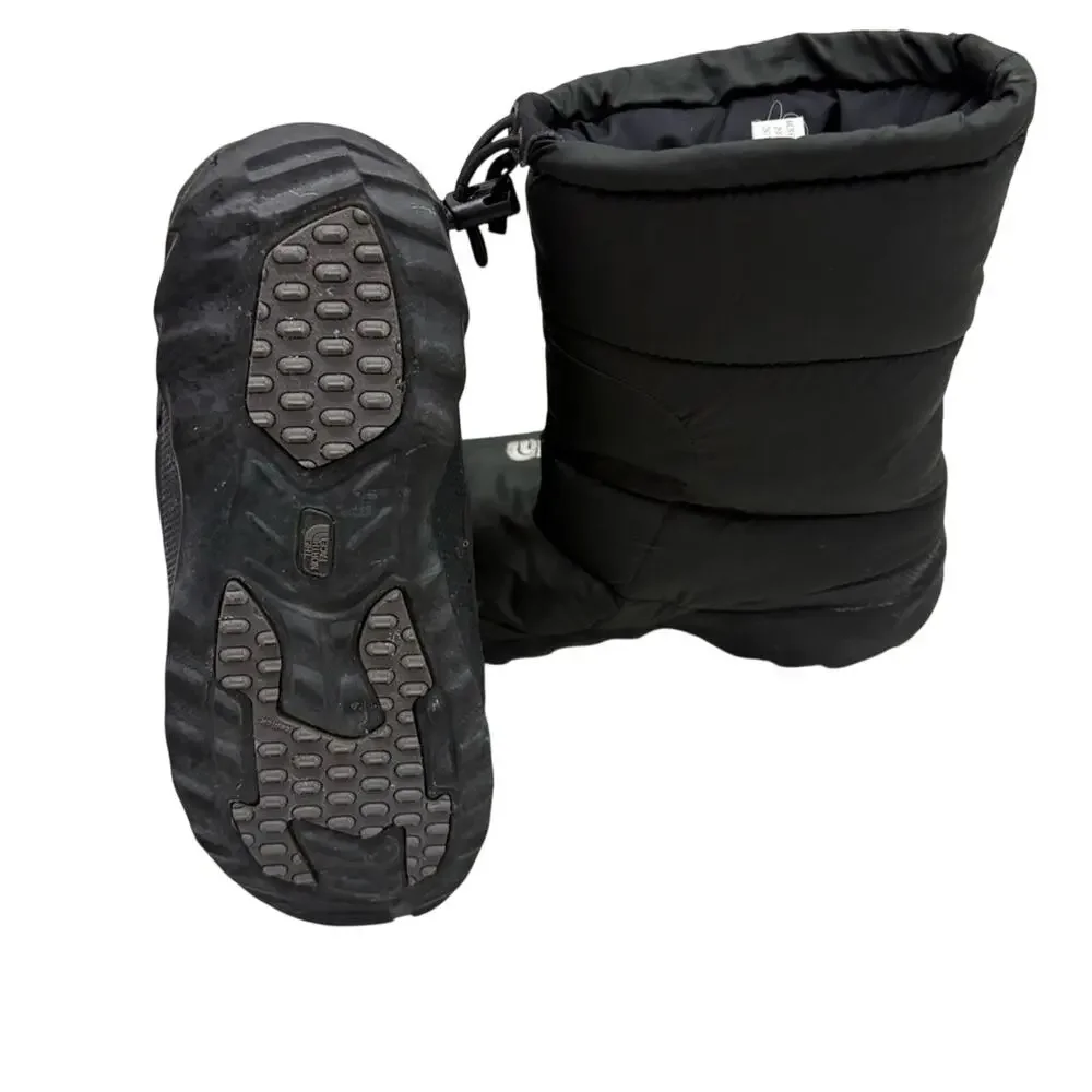 The North Face Black Quilted Drawcord Winter Boots